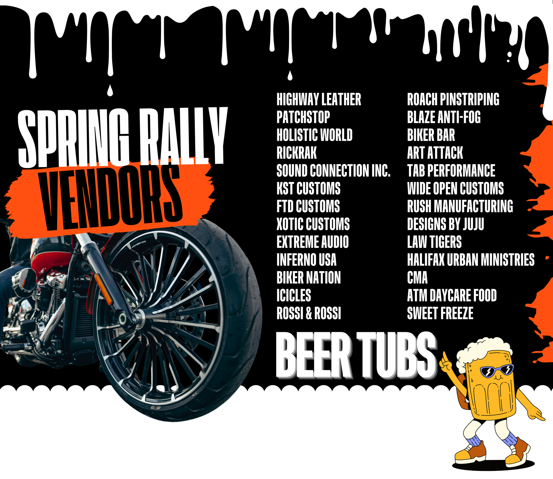 2025 Myrtle Beach Bike Week Vendors list of vendors who will be at Myrtle Beach Harley-Davidson